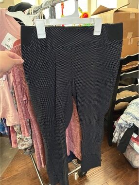 Elements black polka dot maternity pants size 8P